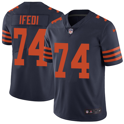 Chicago Bears #74 Germain Ifedi Navy Blue Alternate Men's Stitched Vapor Untouchable Limited Jersey Men's