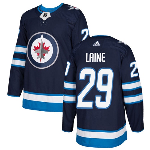 Adidas Winnipeg Jets #29 Patrik Laine Navy Blue Home Authentic Stitched Youth Jersey Youth