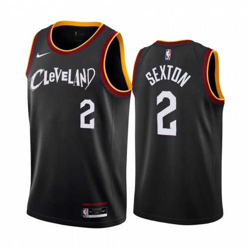 Cleveland Cavaliers #2 Collin Sexton Black Youth Swingman 2020-21 City Edition Jersey Youth