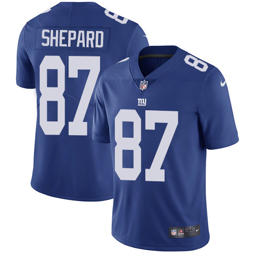 New York Giants #87 Sterling Shepard Royal Blue Team Color Men's Stitched Vapor Untouchable Limited Jersey Men's