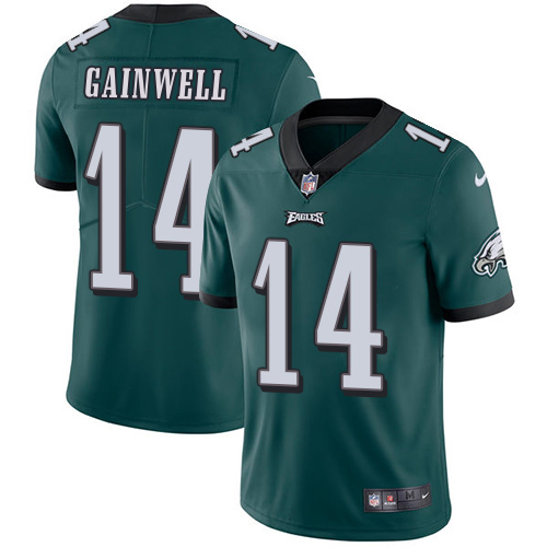 Eagles #14 Kenneth Gainwell Green Team Color Youth Stitched Vapor Untouchable Limited Jersey