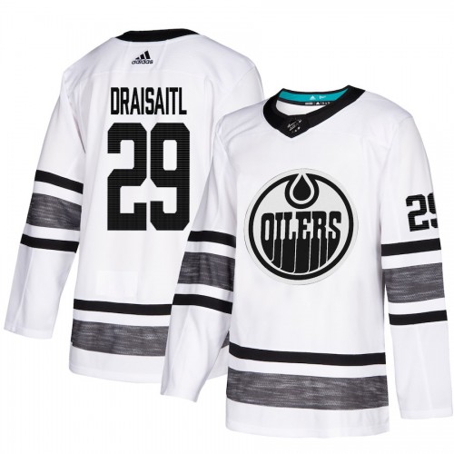 Adidas Edmonton Oilers #29 Leon Draisaitl White Authentic 2019 All-Star Stitched Youth Jersey Youth