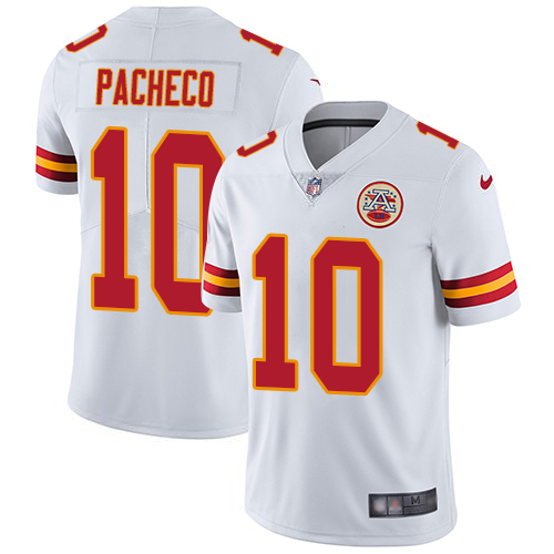 Chiefs #10 Isiah Pacheco White Men's Stitched Vapor Untouchable Limited Jersey