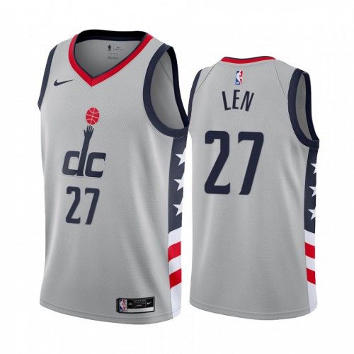 Washington Wizards #27 Alex Len Gray Swingman 2020-21 City Edition Jersey Mens