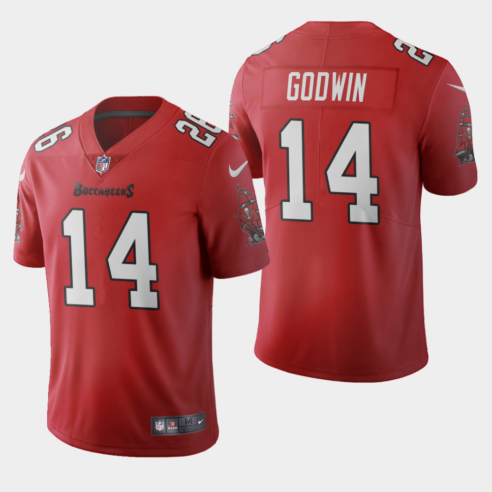 Tampa Bay Buccaneers #14 Chris Godwin Red Men's 2020 Vapor Limited Jersey