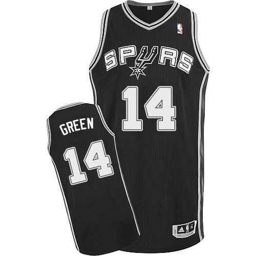 Revolution 30 San Antonio Spurs #14 Danny Green Black Stitched Jersey Mens