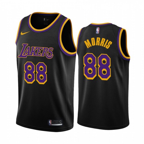 Los Angeles Los Angeles Lakers #88 Markieff Morris Black Youth Swingman 2020-21 Earned Edition Jersey Youth