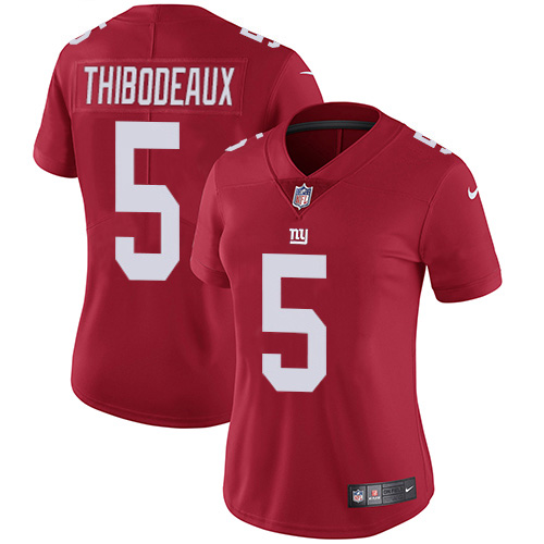 Giants #5 Kayvon Thibodeaux Red Women's Stitched Limited Inverted Legend Jersey