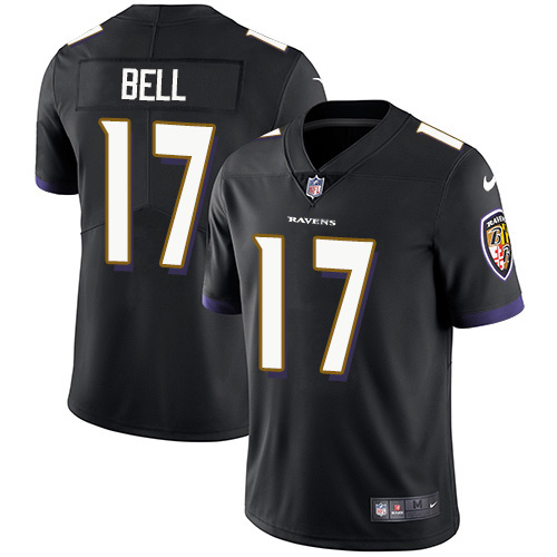 Baltimore Ravens #17 Le'Veon Bell Black Alternate Men's Stitched Vapor Untouchable Limited Jersey Men's