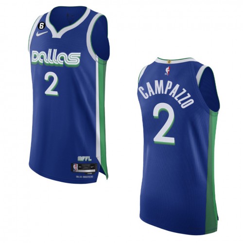 Dallas Dallas Mavericks #2 Facundo Campazzo Blue 2022-23 Authentic Jersey - City Edition Mens