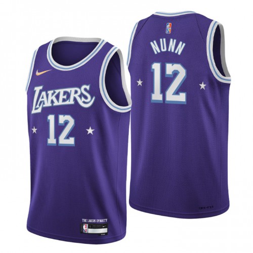 Los Angeles Los Angeles Lakers #12 Kendrick Nunn Mens Purple 2021/22 Swingman Jersey - City Edition Mens