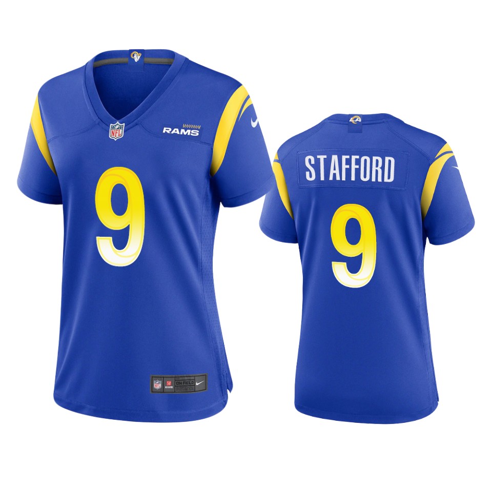 Los Angeles Rams #9 Matthew Stafford Women's Game Jersey - Royal