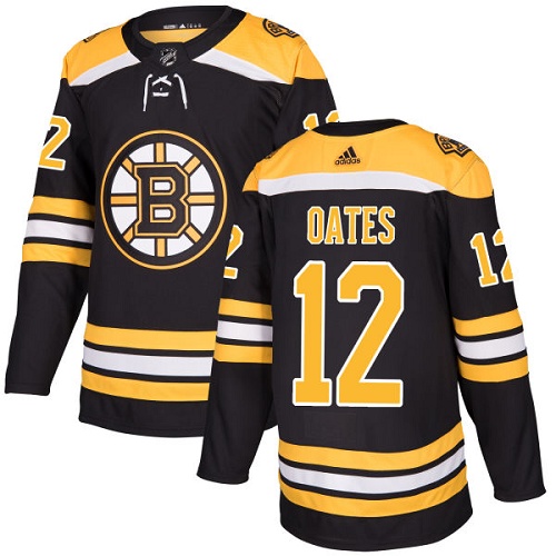 Adidas Boston Bruins #12 Adam Oates Black Home Authentic Stitched Jersey Men's