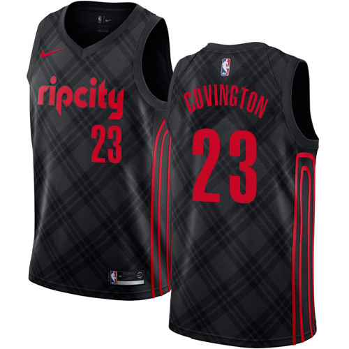 Portland Trail Blazers #23 Robert Covington Black Youth Swingman City Edition Jersey Youth