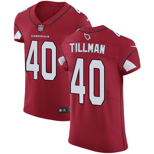 Cardinals #40 Pat Tillman Red Team Color Men's Stitched Vapor Untouchable Elite Jersey