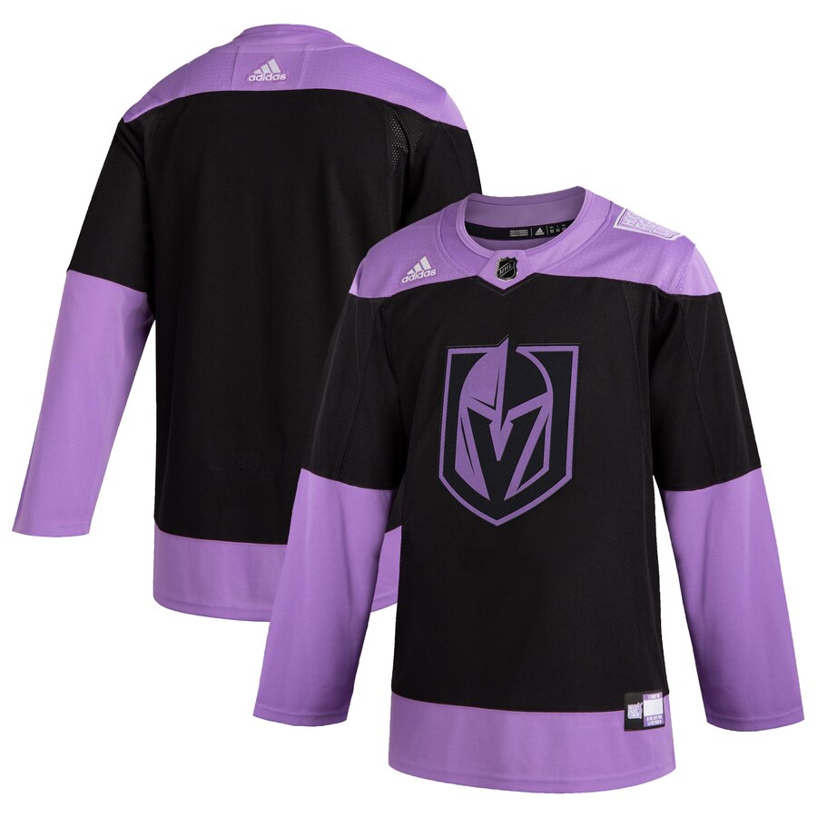 Vegas Golden Knights Adidas Hockey Fights Cancer Practice Jersey Black