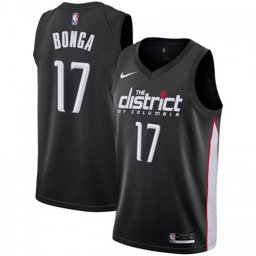 Washington Wizards #17 Isaac Bonga Black Swingman City Edition 2018/19 Jersey Mens