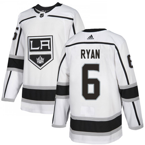Adidas Los Angeles Kings #6 Joakim Ryan White Road Authentic Stitched Youth Jersey Youth