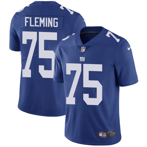 New York Giants #75 Cameron Fleming Royal Blue Team Color Men's Stitched Vapor Untouchable Limited Jersey Men's