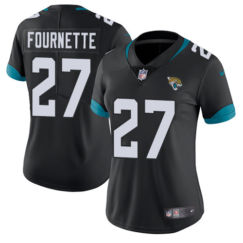 Jaguars #27 Leonard Fournette Black Team Color Women's Stitched Vapor Untouchable Limited Jersey