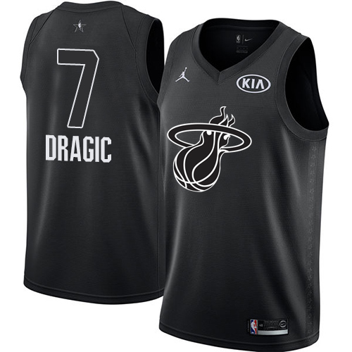 Miami Heat #7 Goran Dragic Black Jordan Swingman 2018 All-Star Game Jersey Mens