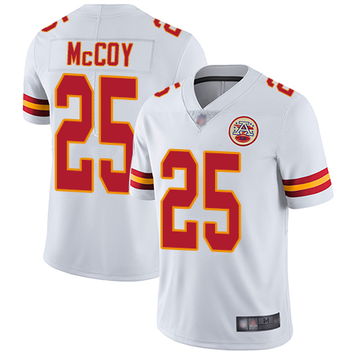 Kansas City Chiefs #25 LeSean McCoy White Youth Stitched Vapor Untouchable Limited Jersey Youth