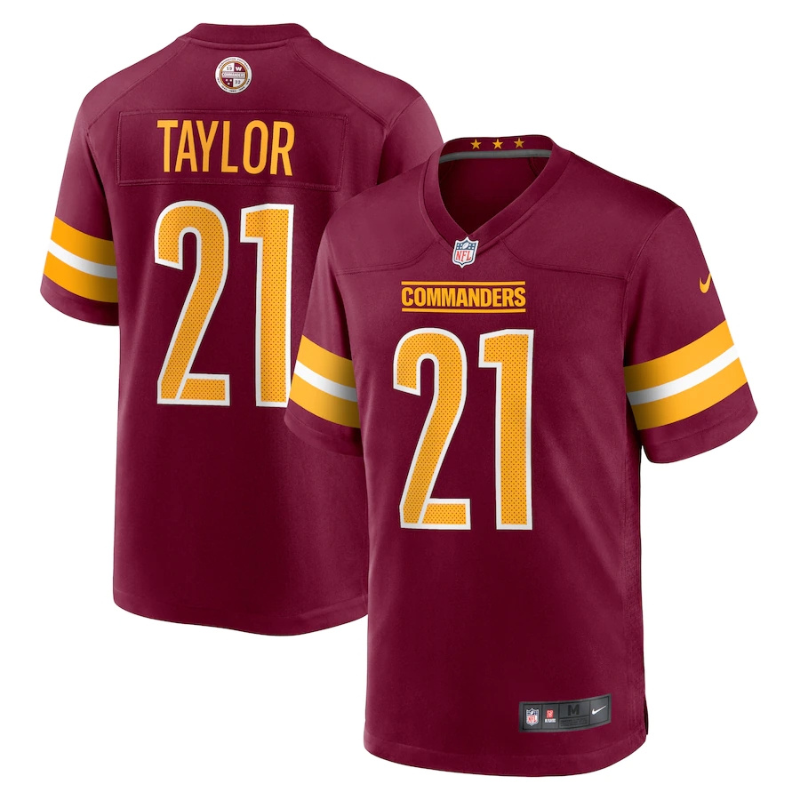 Washington Commanders #21 Sean Taylor Burgundy Men's Game Jersey