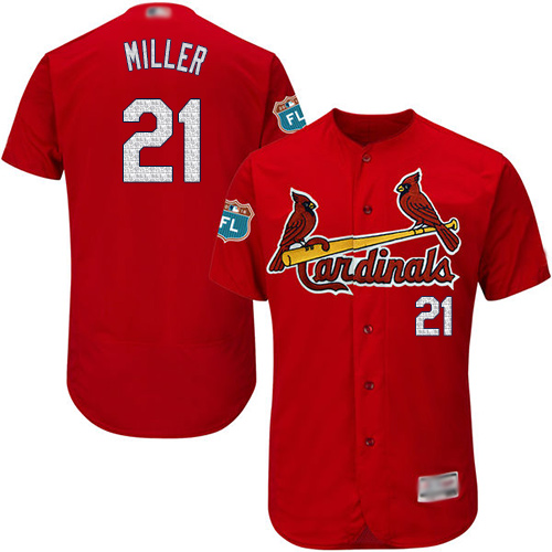 St.Louis Cardinals #21 Andrew Miller Red Flexbase Authentic Collection Stitched Jersey Men's