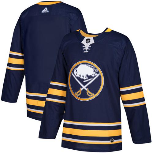 Adidas Sabres Blank Navy Blue Home Authentic Stitched Jersey