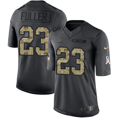 Chicago Bears #23 Kyle Fuller Black Men's Stitched Limited 2016 Salute to Service Jersey Men's