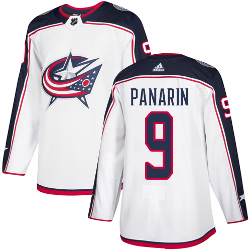 Adidas Columbus Blue Jackets #9 Artemi Panarin White Road Authentic Stitched Youth Jersey Youth
