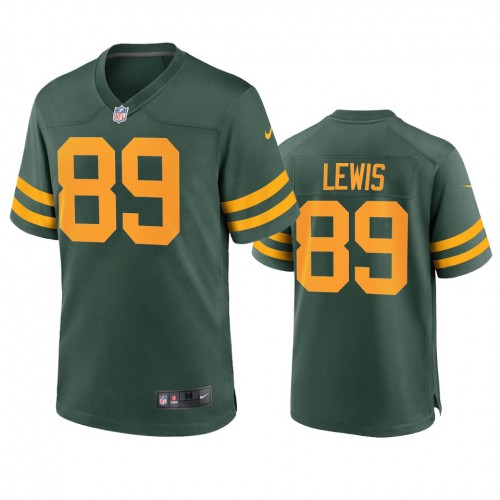 Green Bay Green Bay Packers #89 Marcedes Lewis Men's Alternate Game Player Jersey - Green Men's