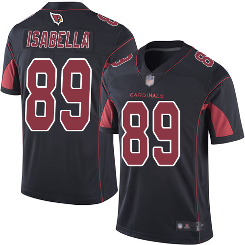 Arizona Cardinals #89 Andy Isabella Black Men's Stitched Limited Rush Jersey Men's