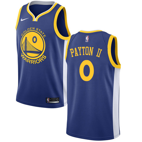 Golden State Warriors #0 Gary Payton II Blue Swingman Icon Edition Jersey Mens