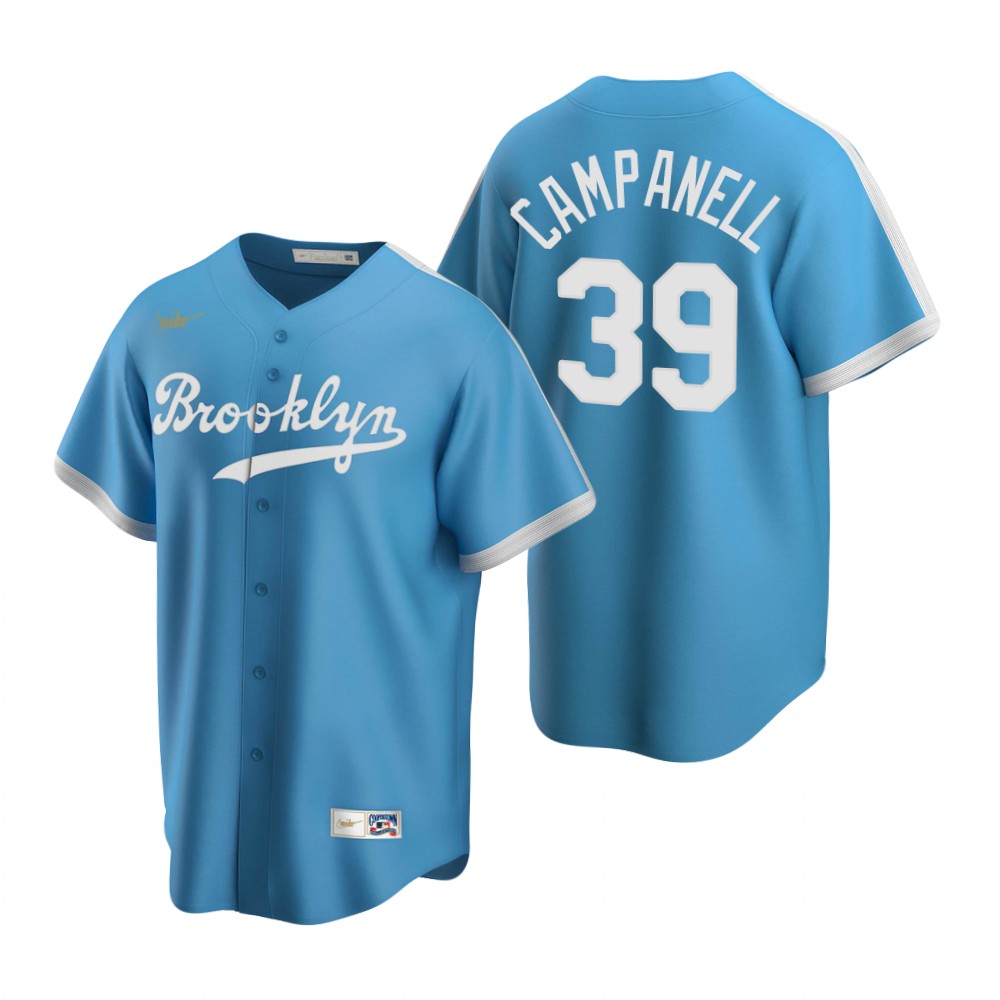 Los Angeles Dodgers #39 Roy Campanella Light Blue Alternate Cooperstown Collection Jersey