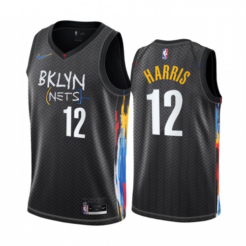 Brooklyn Nets #12 Joe Harris Black Youth Swingman 2020-21 City Edition Jersey Youth