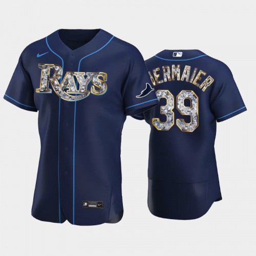 Tampa Bay Tampa Bay Rays #39 Kevin Kiermaier Men's Diamond Edition Jersey - Navy Men's