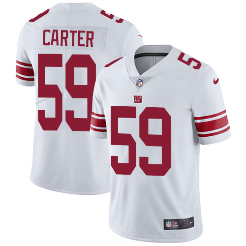 New York Giants #59 Lorenzo Carter White Men's Stitched Vapor Untouchable Limited Jersey Men's