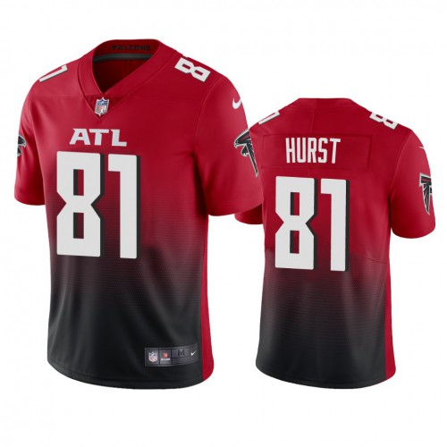 Atlanta Atlanta Falcons #81 Hayden Hurst Men's Red 2nd Alternate 2020 Vapor Untouchable Limited Jersey Men's