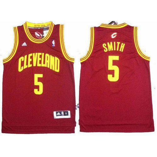 Revolution 30 Cleveland Cavaliers #5 J.R. Smith Red Stitched Jersey Mens