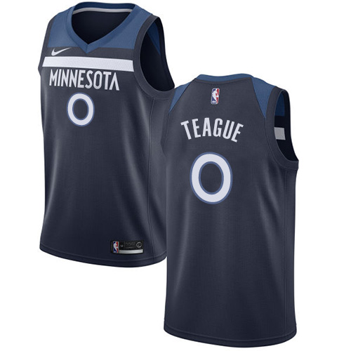 Minnesota Timberwolves #0 Jeff Teague Navy Blue Womens Swingman Icon Edition Jersey Womens