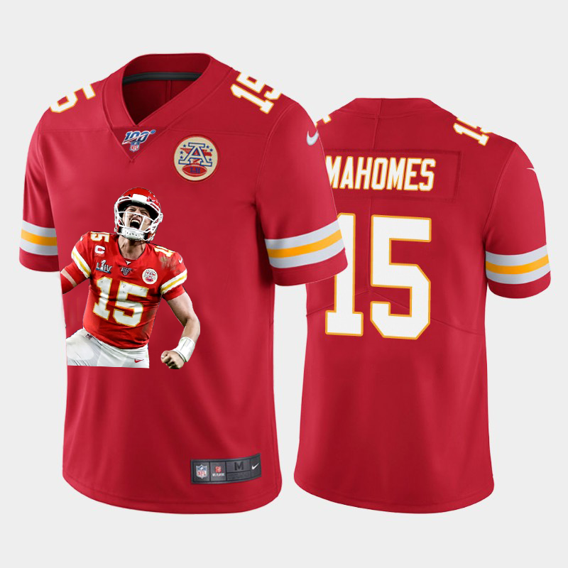 Kansas City Chiefs #15 Patrick Mahomes Team Hero 1 Vapor Limited 100 Jersey Red