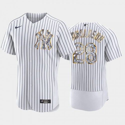 New York New York Yankees #28 Josh Donaldso Men's Diamond Edition Jersey - Navy Men's