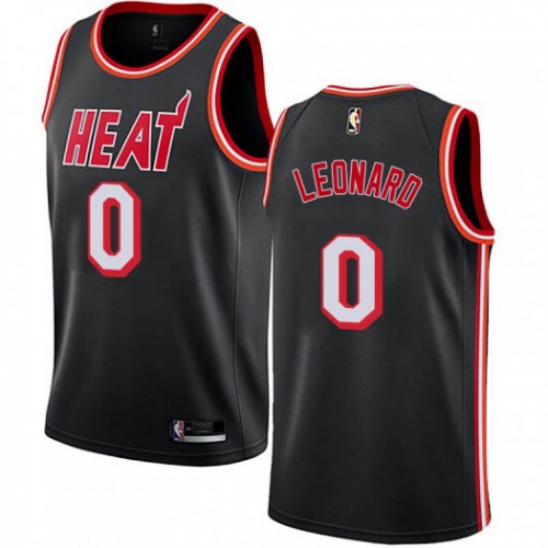 Miami Heat #0 Meyers Leonard Black Womens Swingman Hardwood Classics Jersey Womens