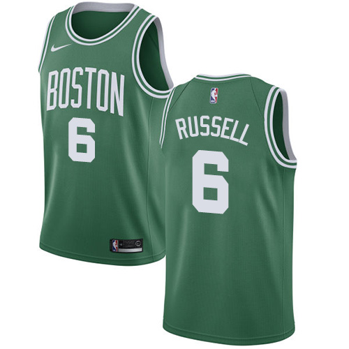 Boston Celtics #6 Bill Russell Green Youth Swingman Icon Edition Jersey Youth