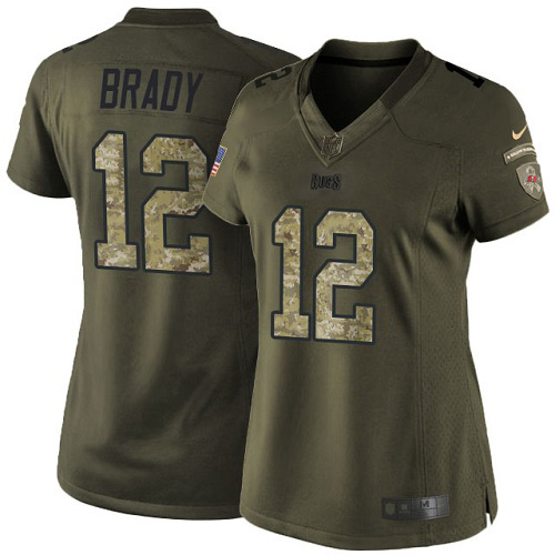 Buccaneers #13 Mike Evans Green Women's Stitched Limited 2015 Salute To Service Jersey