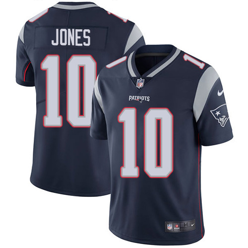Patriots #10 Mac Jones Navy Blue Team Color Youth Stitched Vapor Untouchable Limited Jersey