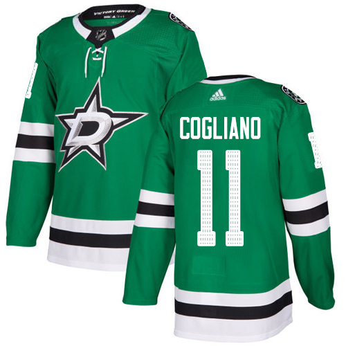 Adidas Dallas Stars #11 Andrew Cogliano Green Home Authentic Youth Stitched Jersey Youth