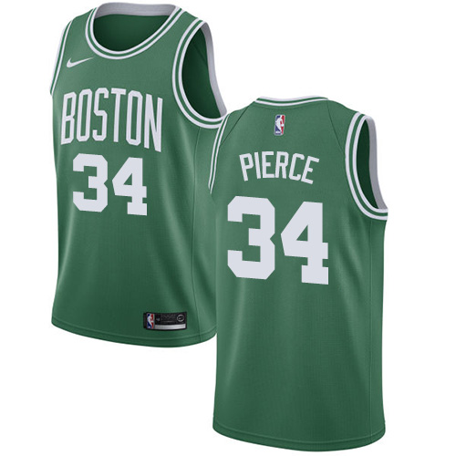Boston Celtics #34 Paul Pierce Green Swingman Icon Edition Jersey Mens