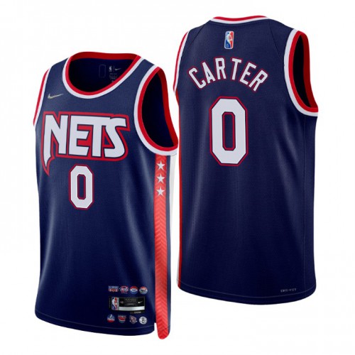 Brooklyn Brooklyn Nets #0 Jevon Carter Mens Navy 2021/22 Swingman Jersey - City Edition Mens